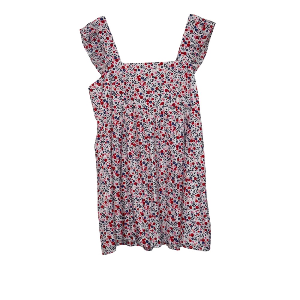 Draper James Maddie Babydoll Dress Womens XL White Berry Print DRW1140 Ruffle